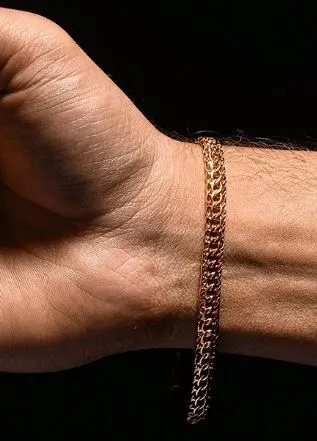 Золотой браслет Каприз с алмазной гранью – 5,2 мм, замок- карабин.